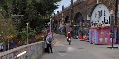Radfahrer brutal &uuml;berfallen Donaukanal