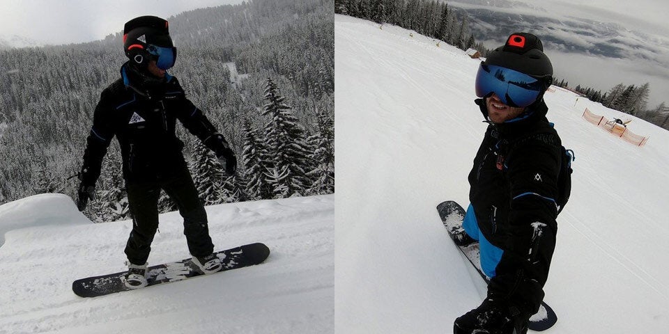 Skifahrer können smarten Datenhelm testen