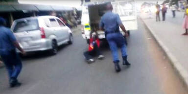 Polizisten schleiften Mann zu Tode 