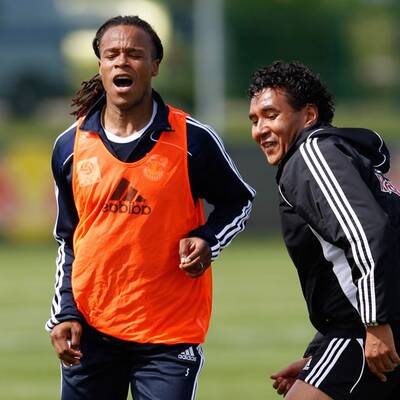 Edgar Davids traininerte bei RB Salzburg