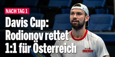 Davis-Cup: Rodionov rettet 1:1 für Österreich