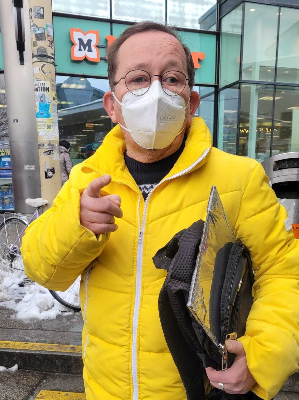 Maske: Weil ich Krebspatient bin