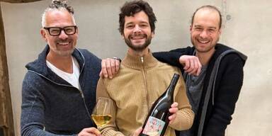 Clemens & Lukas Strobl mit Aaron Karl&nbsp;