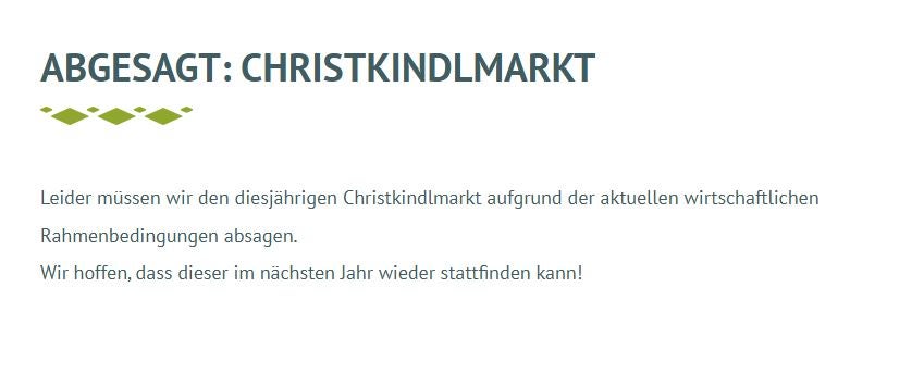 Schwarzeneggers Heimat: Christkindlmarkt abgesagt!