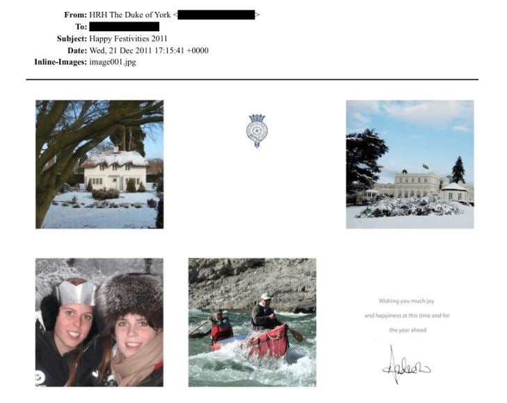 Ex-Royal Andrew präsentierte Epstein Fotos eigener Töchter