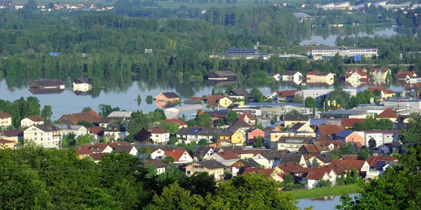 Donaupegel in NÖ sinken