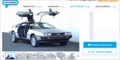 Originaler DeLorean DMC-12 auf willhaben