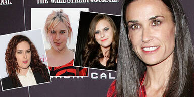 Demi Moore, Scout, Tallulah, Rumer