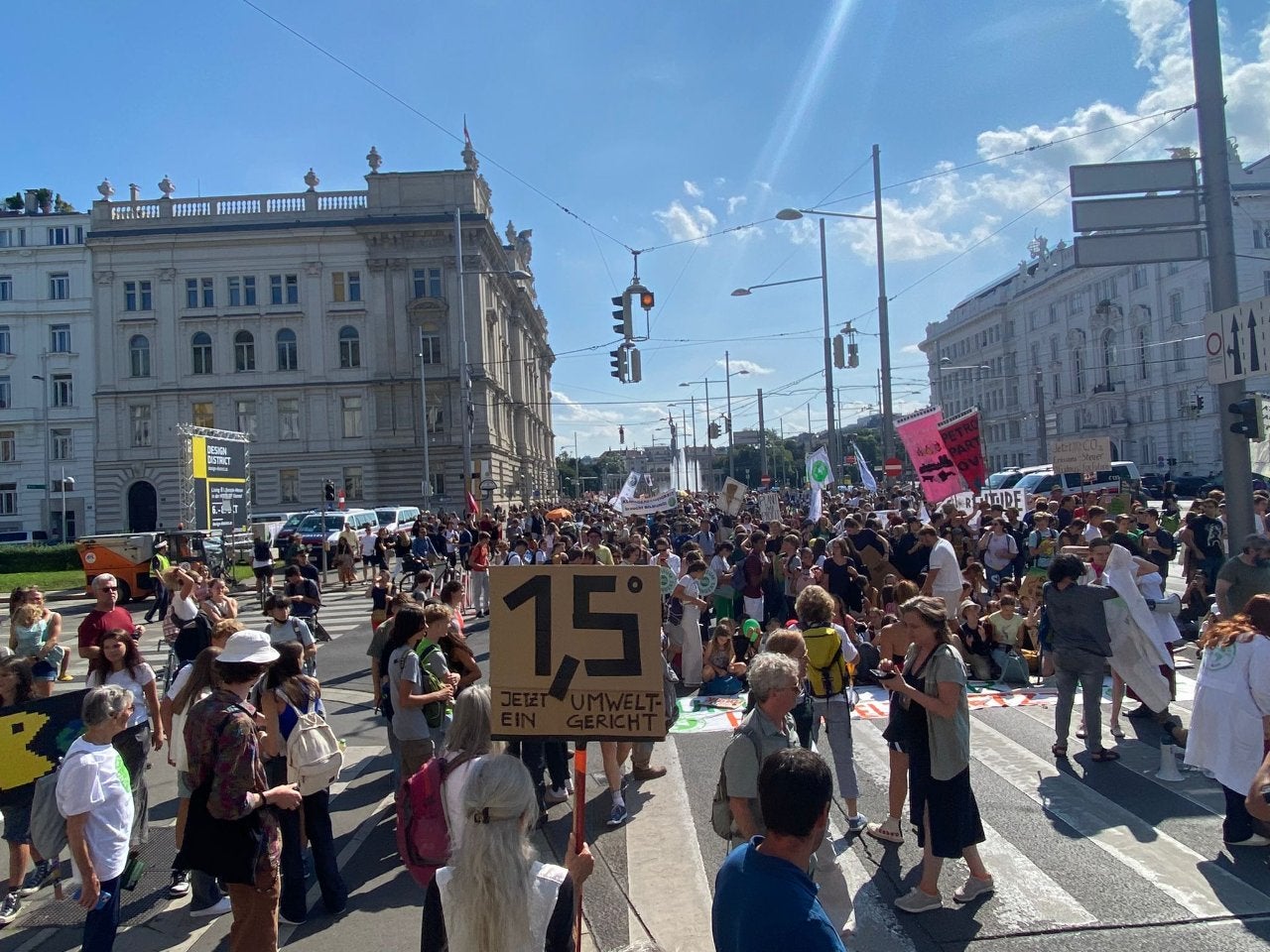 Klima-Protest in Wien