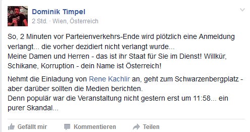 Rülpser-Demo ist jetzt doch illegal