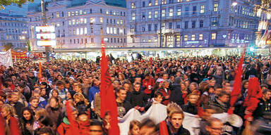 Studenten legen Wien lahm