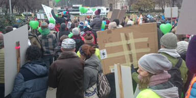 Ringsperre wegen Klima-Demo