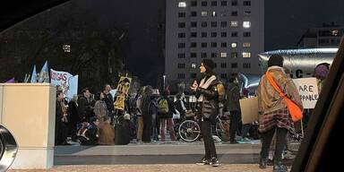 Klima-Aktivisten in Wien