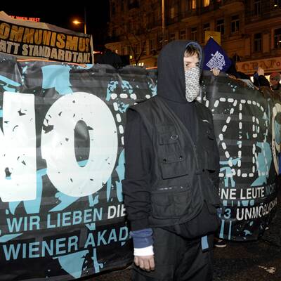 Demos vor dem Akademikerball