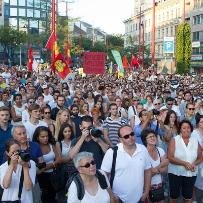 20.000 bei Asyl-Demo in Wien