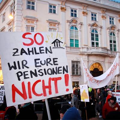 Demo gegen Sparpaket