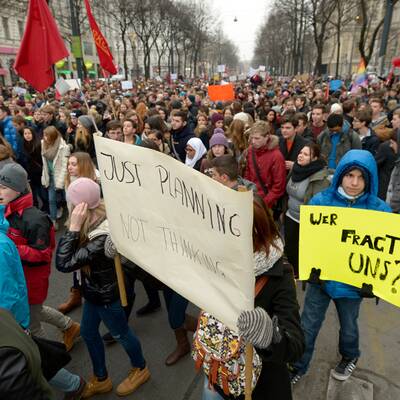 Schüler-Demo gegen Zentralmatura