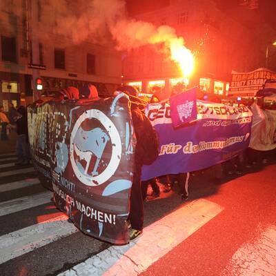 Demos vor dem Akademikerball
