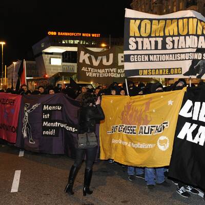 Demos vor dem Akademikerball