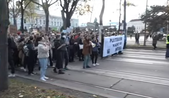 Studenten-Demo legte Verkehr in Wiener City lahm