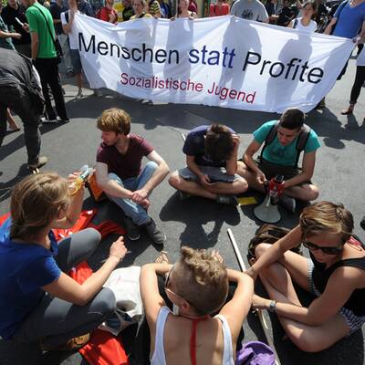 Demonstration gegen WEF-Gipfel