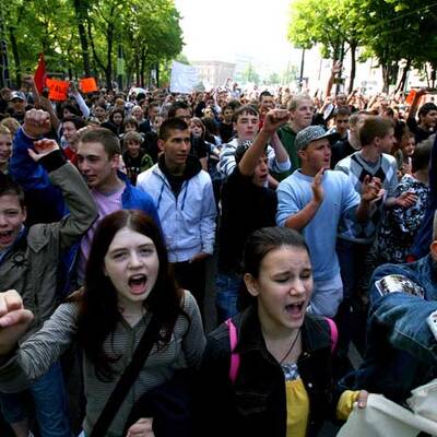 Schülerdemo in Linz