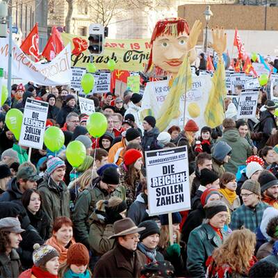 Demo gegen Sparpaket