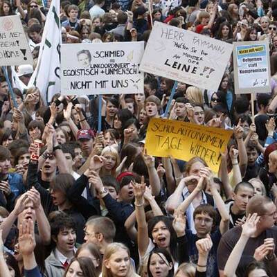 Schülerdemo in Linz