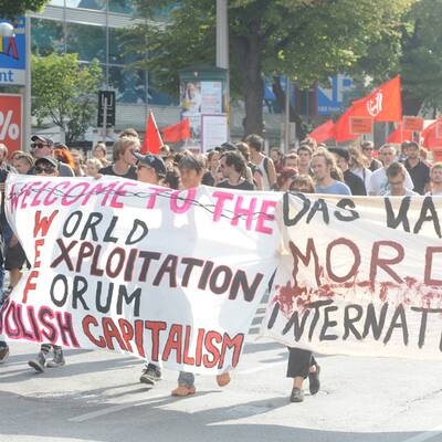 Demonstration gegen WEF-Gipfel