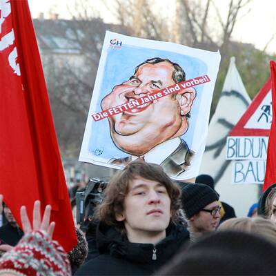 Demo gegen Sparpaket