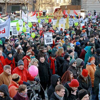 Demo gegen Sparpaket