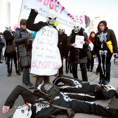Demo gegen Sparpaket