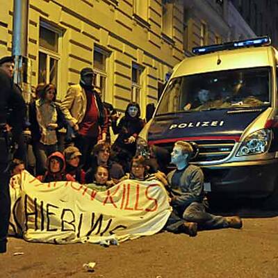 Demo gegen Abschiebung in Wien