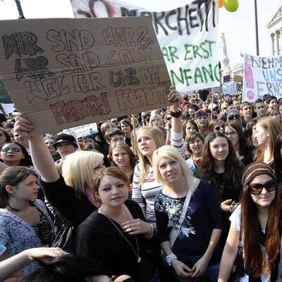 Schülerdemo in Linz