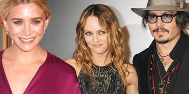 Johnny Depp, Vanessa Paradis, Ashley Olsen