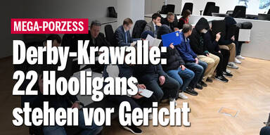 Derby-Krawalle: 22 Hooligans stehen vor Gericht