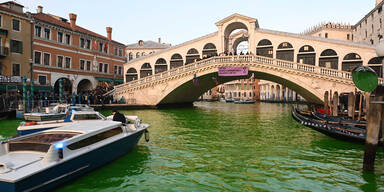 Venedig Canale Grande grün