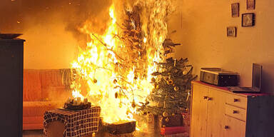 Christbaum Feuer