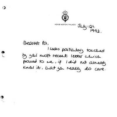 Dianas Briefe an den Schwiegervater