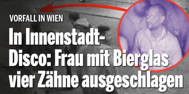 In Innenstadt-Disco: Frau mit Bierglas vier Zähne ausgeschlagen