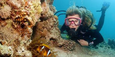 Taucherin in &Auml;gypten