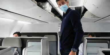 Djokovic im Flieger