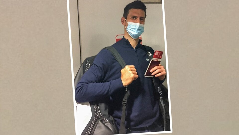 Djokovic im Flieger