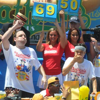 Hot-Dog-Wettessen in New York
