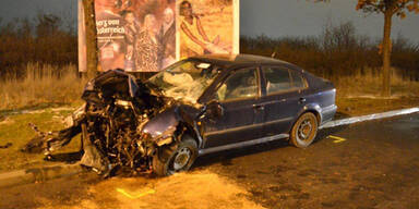 26-Jähriger prallt gegen Lichtmast