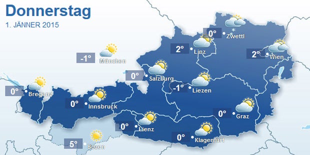 Österreich friert ein