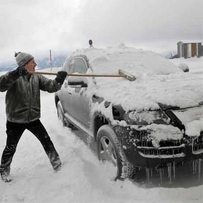 Schnee in Österreich