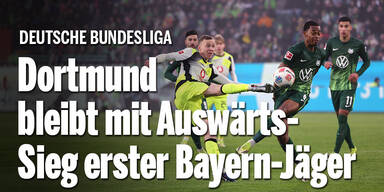 Dortmund bleibt mit Auswärtssieg erster Bayern-Jäger