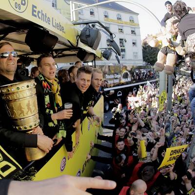 Dortmunds wilde Double-Party