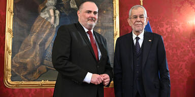 Landeshauptmann Hans Peter Doskozil (SP&Ouml;) und Bundespr&auml;sident Alexander Van der Bellen
